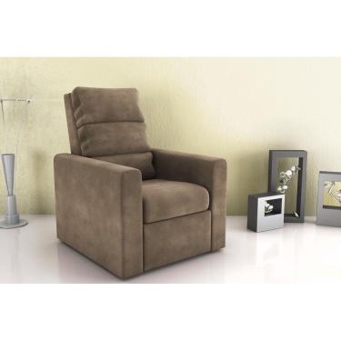 Imagem de Poltrona Reclinável MX14 Turin Veludo Marrom E426 - Matrix