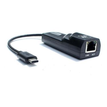 Imagem de Adaptador Usb Tipo C 3.1 P Rede Rj45 Gigabit 10/100/1000Mbps