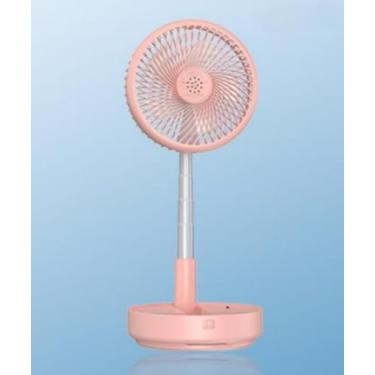 Imagem de Ventilador de mesa multifuncional dobrável, bateria recarregável grande de 7200 mAh, ventilador de chão externo ajustável, ventilador USB, vento natural de 4 velocidades, quarto, acampamento,
