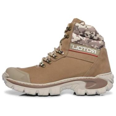 Imagem de Bota Adventure Unissex Rustica Couro 2064 - Creme - Rotoli