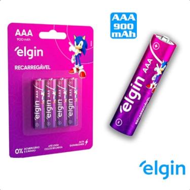 Imagem de 4 Pilhas Bateria AAA 900mAh 1.2V Recarregavel