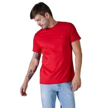 Imagem de Camiseta Masculina Lee Básica Vermelha