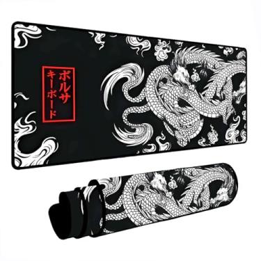 Imagem de Mouse Pad Gamer Desk Pad Speed Extra Grande Várias Estampas (90x40) (Dragão Chinês Japones)