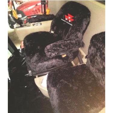 Imagem de Tapete Pro  Assoalho + Capa Pra Banco Massey Ferguson 4305 - Rei do ch