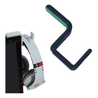 Imagem de Suporte Fone De Ouvido Headset Headphone No Monitor Lcd Led - 3D Art, 