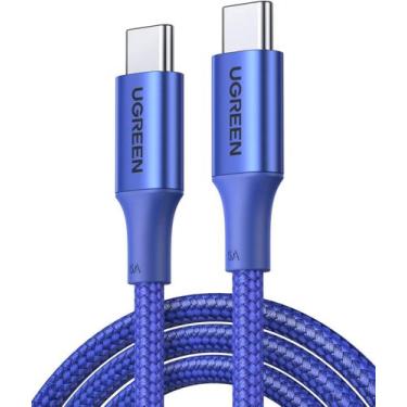 Imagem de Cabo E-Makrer Rápido Usb C Type C 100W 20V 5A 480Mbps - Azul - Ugreen