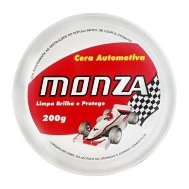 Imagem de Cera automotiva carro moto monza limpa e protege 200g
