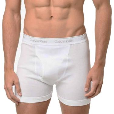 Imagem de Kit C/3 Cuecas Boxer Longa Calvin Klein Algodão C/Abertura NB4003