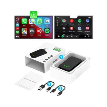 Imagem de Dongle Carlinkit 5.0 - CarPlay e Android Auto Sem Fio para Carro (2024