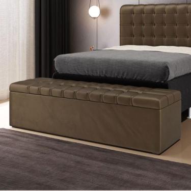 Imagem de Calçadeira Alpha Estofada 160 para Cama Box Queen N-029 Veludo Capucci