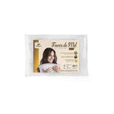 Imagem de Travesseiro Fibrasca Favos de Mel Super Silicomfort 70x50 cm Branco, 1
