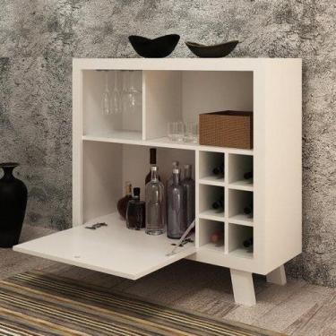 Imagem de Adega 1 Porta Basculante Colmeia para 6 Garrafas - Tecno Mobili