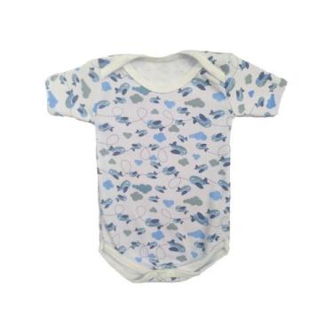 Imagem de Roupa de Bebê 1 Pça Body Estampado Manga Curta Menino Menina - Koala B