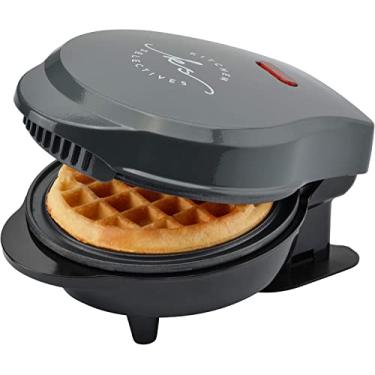 Imagem de Kitchen Selectives Mini máquina de waffle de marcas selecionadas - ferro de waffle clássico para waffles tradicionais, salgados ou de sobremesa - possui revestimento antiaderente - 4 mini waffles,