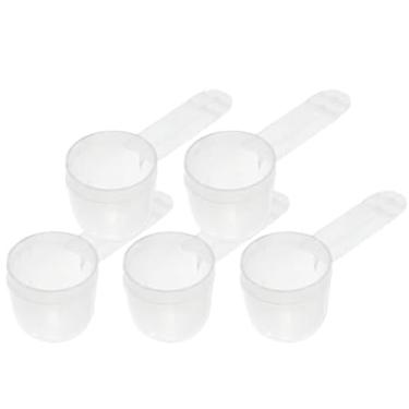 Imagem de Colher de fundo redondo de embalagem de medição de plástico de 12 ml (= 12 cc/= 2,4 colher de chá/ = 0,8 colher de sopa/ = 11,8 ml), cabo curto - para medir e distribuir especiarias, grânulos, pós,