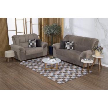 Imagem de Kit Sala Tapete 2,00 x 1,45 + 4 Capas de Almofada Jacquard Luxo Macio 