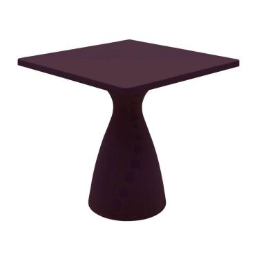 Imagem de Mesa Quadrada Tramontina Flut em Polietileno Marrom Café