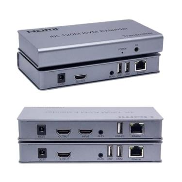 Imagem de hi-prime Extensor HDMI via RJ45 120m KVM 1x1 2 Telas 4k