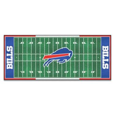 Imagem de FANMATS 7345 NFL Buffalo Bills Nylon Face Campo de Futebol Runner, Cor da equipe, 76 x 182 cm