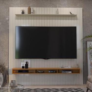 Imagem de Painel Ripado para TV Até 75 Polegadas Intense com Nicho 229cm - ViaNo