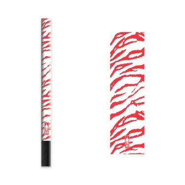 Imagem de Bohning Envoltórios de flecha com estampa de tigre de 10 cm, GG, tigre branco e vermelho