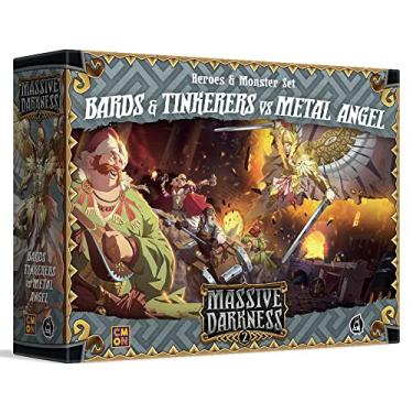 Imagem de Massive Darkness 2 Bards and Tinkerers Vs. Metal Angel Heroes and Monsters Expansion | Cooperative Strategy Game for Adults and Teens | Ages 14+ | 1-6 Players | Avg. Playtime 60 Mins | Made by CMON