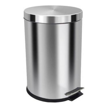Imagem de Lixeira Em Aço Inox 30 Litros Com Pedal E Cesto Removível - JSN