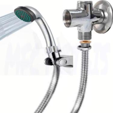 Imagem de Chuveirinho desviador com ducha de mão luxo cromado  - MFC METAIS