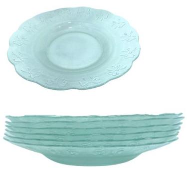 Imagem de Conjunto De Pratos De Vidro 6 Peças Transparente Resistente - TPPASTAS