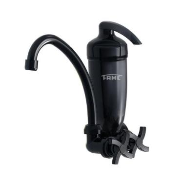Imagem de Torneira de Parede com Filtro Purificador de Água Fame Acquafam Preto 