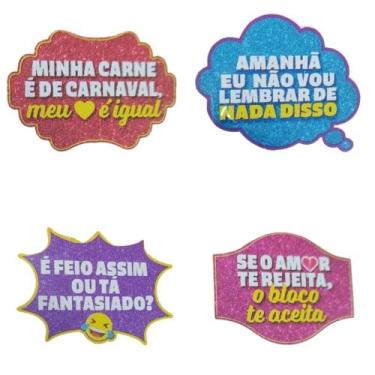 Imagem de Plaquinhas De Carnaval Regina Para Foto E Com Vareta 4un