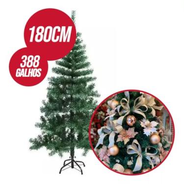 Imagem de Árvore De Natal Luxo Pinheiro 180cm Verde 388 Galhos Essence