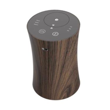 Imagem de Ioensy Difusor de óleo essencial sem água, portátil, silencioso, sem fio, compacto, mini máquina de aroma, difusor de carro para escritório, casa, sala de, Grão de Madeira Escura