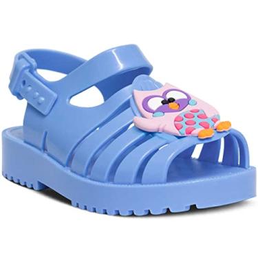 Imagem de Sandália Rasteira Infantil Nº 19 Ao 26 Feminina Menina 12.68 (Azul, BR, Criança de 1 a 3 anos, Numérico, 24)