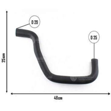 Imagem de Mangueira do radiador Superior Volkswagen Gol 1989 a 1989 - CAUPLAS