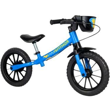 Imagem de Bicicleta Infantil Balance De Equilíbrio Azul Aro 12 Para Aprender Rapido Menino Boy - Sem Pedal Presente Criança
