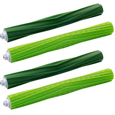 Imagem de Yumixily 2 conjuntos de escovas duplas de borracha multisuperfície, peças de reposição para IRobot Roomba S9 (9150) S9+ S9 Plus (9550), escova de rolo para aspirador de pó