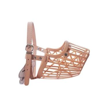 Imagem de Focinheira Plástica Respirável Nº 6 para Cães com Regulagem - AMERICAN