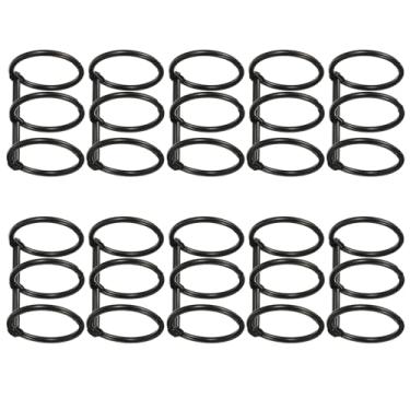 Imagem de 10 anéis de fichário, anéis de papel de metal, dobradiças de abertura de encaixe para álbuns de fotos faça você mesmo, diários de viagem, cadernos e organizadores de papel