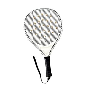 Imagem de oshhni Raquete de tênis de paddle com eva espuma núcleo de espuma leve padel raquete de fibra de carbono superfície para homens juniores feminino treinamento, 1 Som Apenas