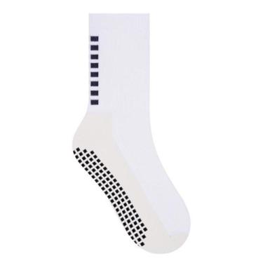 Imagem de Meia Society Cano Médio Futsal Antiderrapante Selene, Branco, 39-43