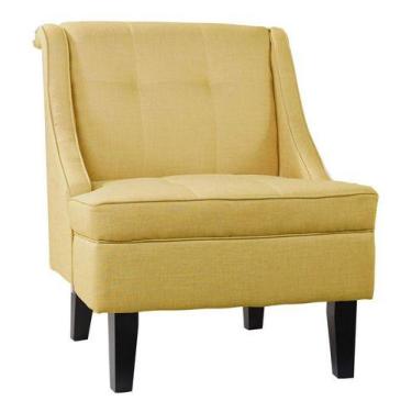 Imagem de Poltrona Mostarda Poliester 74x79x85 Cm Lisboa - Just Home Collection