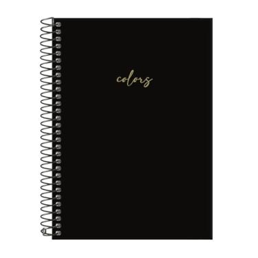 Imagem de Caderno Colegial Solid Colors Preto Ouro 15 Matérias