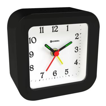 Imagem de Despertador Quartz Eurora Ref: 2697-034 Preto Retangular