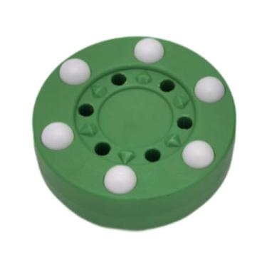 Imagem de kowaku Roller Hockey Puck Puck Hockey Puck Simples para usar o treinamento de hóquei de puck de puck de equipamentos Puck para profissionais de esportes, Verde
