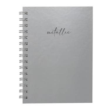 Imagem de Caderno Capa Dura Solid Metallic Prata E Chumbo 100 Fls 14x20