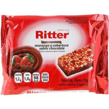Imagem de Barra de Cereais Morango e Cobertura de Chocolate 75g - Ritter