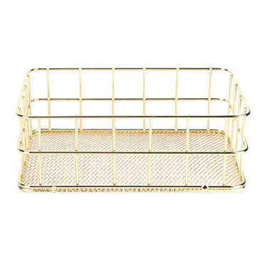 Imagem de Cestas de Armazenamento de Arame para Organização, Cesta de Arame de Organização da Despensa, Cozinha de Cesta de Metal, Lavanderia, Garagem, Geladeira, Bancada de Bancada,