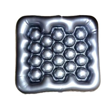 Imagem de APROFAMILY Tapete dobrável 3D com almofada de ar para examinador de ar para cadeira de rodas para acampamento ao ar livre almofada de assento de balão