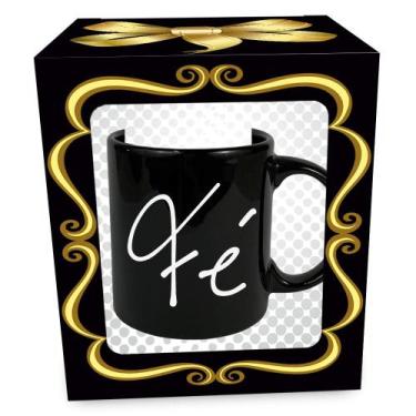 Imagem de Caneca Evangélica Preta Sortida 320mL - Cerâmica Regina